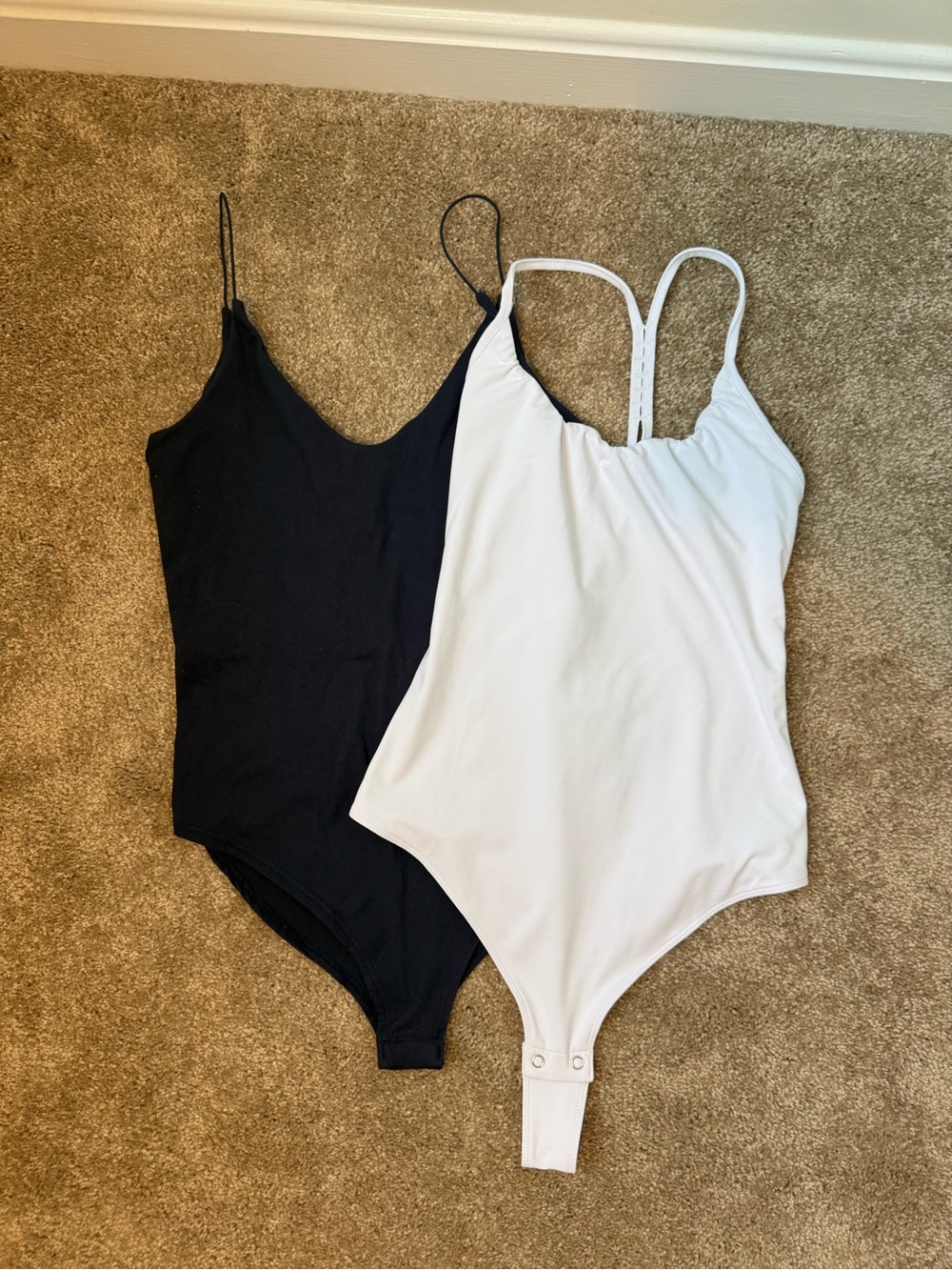2 for 1: Navy Blue (NWT) and White Women’s Bodysuits